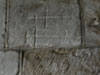 crosses? insctibed on south wall of becket chapel